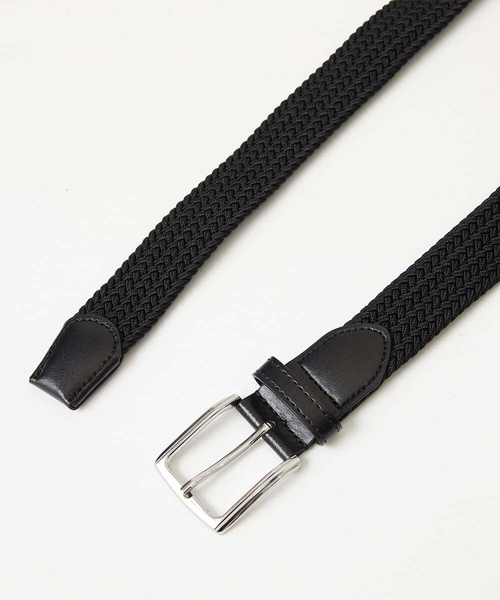 MK MICHEL KLEIN HOMME （エムケーミッシェルクランオム）の「ゴムメッシュベルト（ベルト・レディース・ブラック/ネイビー/グレー・ONESIZE）」の4枚目の写真