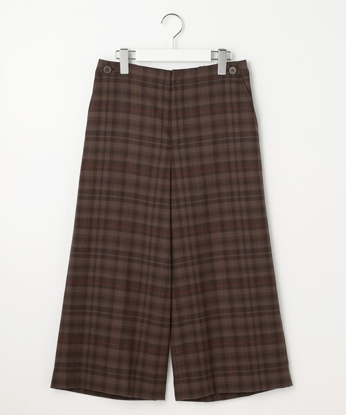 J.PRESS(ジェイプレス)の「milledタータンラメチェック クロップド パンツ(その他パンツ・レディース・ネイビー系3/ブラウン系3・T13/T17/T15)」の8枚目の写真