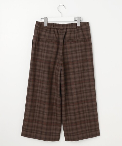 J.PRESS(ジェイプレス)の「milledタータンラメチェック クロップド パンツ(その他パンツ・レディース・ネイビー系3/ブラウン系3・T13/T17/T15)」の9枚目の写真