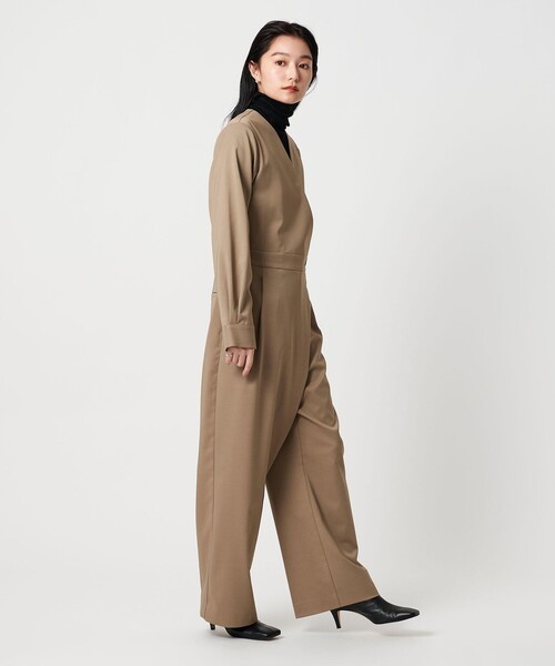 MARW UNITED ARROWS＞Vネック ラップ オールインワン（つなぎ