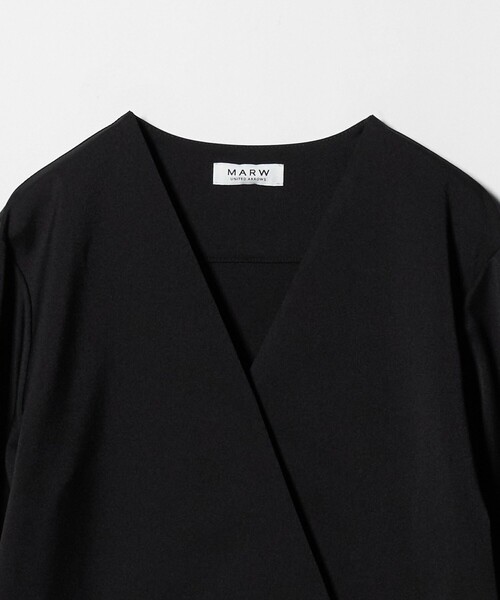 MARW UNITED ARROWS＞Vネック ラップ オールインワン（つなぎ
