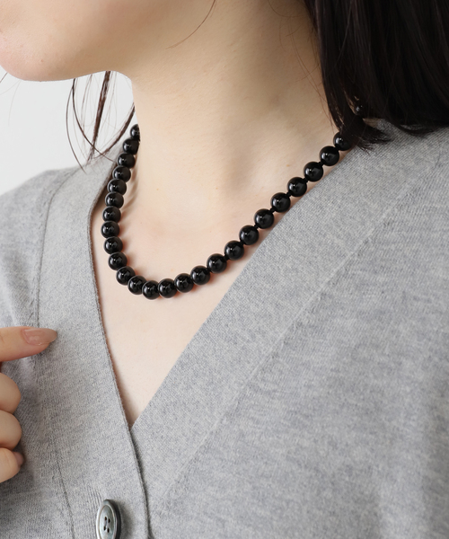 OCUCCI/オクチ 別注STONE 8mm 43cm CHOKER ONYX（ネックレス