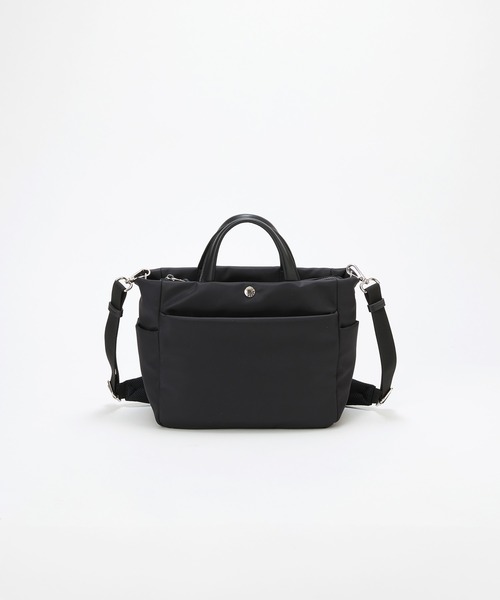Breath TOPKAPI（ブレストプカピ）の「【Breath TOPKAPI】ナイロン 多機能 2way トートバッグ / 撥水（トートバッグ・レディース・ブラック/キャメル・FREE）」の2枚目の写真