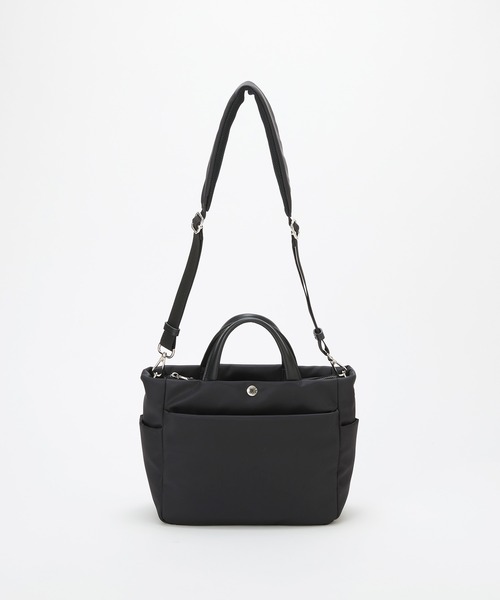 Breath TOPKAPI（ブレストプカピ）の「【Breath TOPKAPI】ナイロン 多機能 2way トートバッグ / 撥水（トートバッグ・レディース・ブラック/キャメル・FREE）」の10枚目の写真