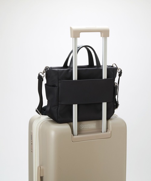 Breath TOPKAPI（ブレストプカピ）の「【Breath TOPKAPI】ナイロン 多機能 2way トートバッグ / 撥水（トートバッグ・レディース・ブラック/キャメル・FREE）」の22枚目の写真
