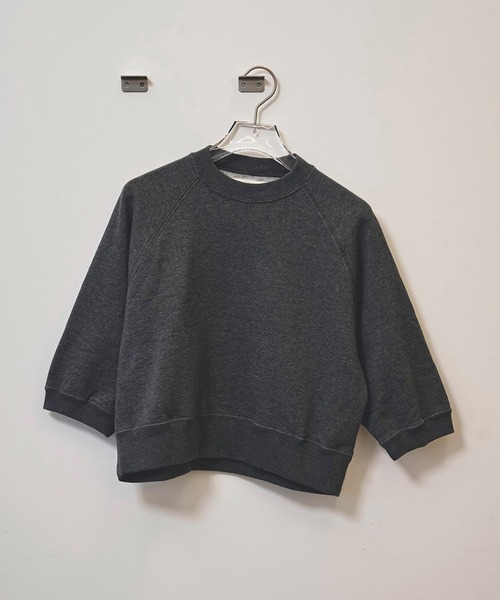 TODAYFUL(トゥデイフル)の「【TODAYFUL/トゥデイフル】Halfsleeve Sweat Pullover/ハーフスリーブスウェットプルオーバー(スウェット・レディース・チャコールグレー/オートミール・FREE)」の10枚目の写真