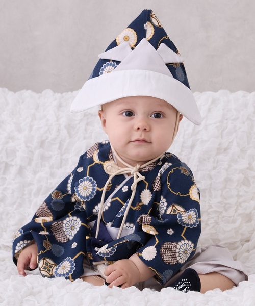 petit main（プティマイン）の「BOYS袴カバーオール（ロンパース・キッズ・ベージュ/ネイビー・70cm/80ｃｍ/60cm）」の13枚目の写真