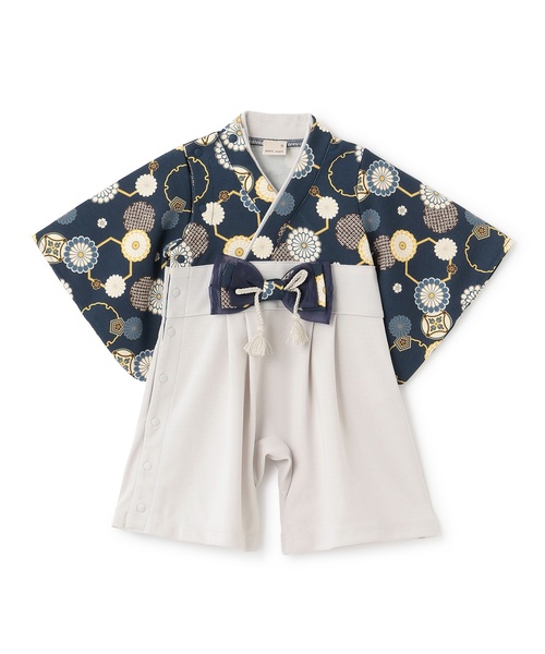 petit main（プティマイン）の「BOYS袴カバーオール（ロンパース・キッズ・ベージュ/ネイビー・70cm/80ｃｍ/60cm）」の11枚目の写真