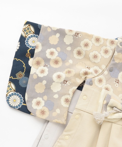 petit main（プティマイン）の「BOYS袴カバーオール（ロンパース・キッズ・ベージュ/ネイビー・70cm/80ｃｍ/60cm）」の7枚目の写真