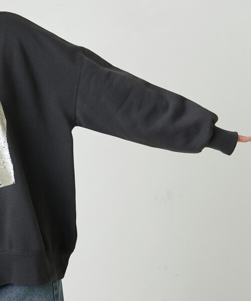 セール】限定展開 箔 プリント 裏起毛 スウェット（スウェット