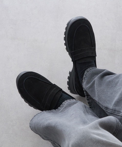 PADRONE(パドローネ)の「【PADRONE】884C Vibram LOAFER TK8840-2009-25C(ローファー・メンズ・ブラック・41/42/40)」の6枚目の写真