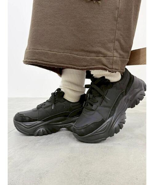 Samansa Mos2(サマンサ モスモス)の「ボリュームソールスニーカー(スニーカー・レディース・ブラック/ベージュ・XL/S/M/L)」の5枚目の写真