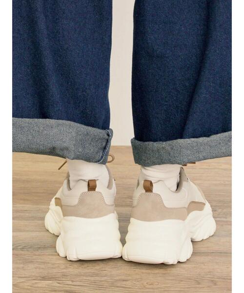 Samansa Mos2(サマンサ モスモス)の「ボリュームソールスニーカー(スニーカー・レディース・ブラック/ベージュ・XL/S/M/L)」の11枚目の写真