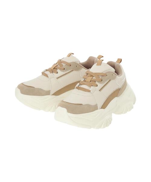 Samansa Mos2(サマンサ モスモス)の「ボリュームソールスニーカー(スニーカー・レディース・ブラック/ベージュ・XL/S/M/L)」の12枚目の写真