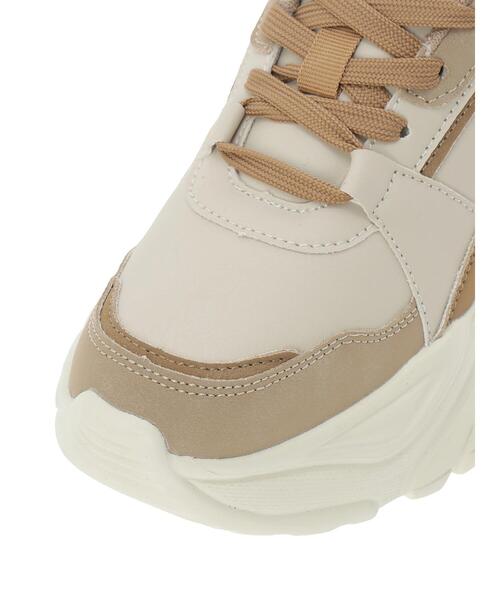 Samansa Mos2(サマンサ モスモス)の「ボリュームソールスニーカー(スニーカー・レディース・ブラック/ベージュ・XL/S/M/L)」の9枚目の写真