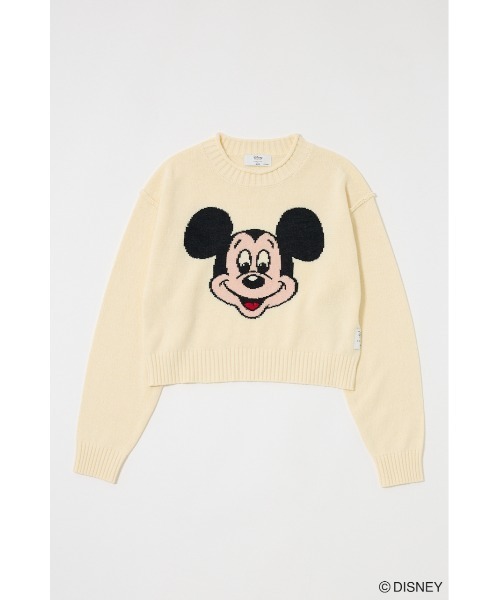 Disney SERIES CREATED by MUS（ディズニーシリーズクリエイテッドバイエムユーエス）の「MD FACE KNIT ウィメンズトップス（ニット/セーター・レディース・ピンク/イエロー/ブルー/ホワイト・FREE）」の2枚目の写真