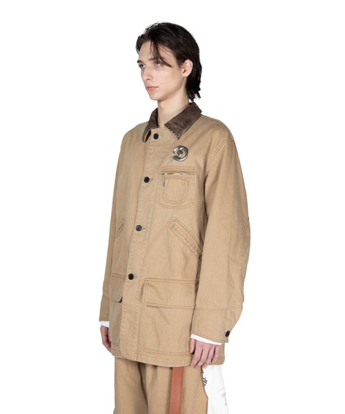 DAIRIKU（ダイリク）の「"Cooper" Vintage Washed Hunting Jacket（その他アウター・メンズ・ベージュ/ブラック・L/M）」の5枚目の写真