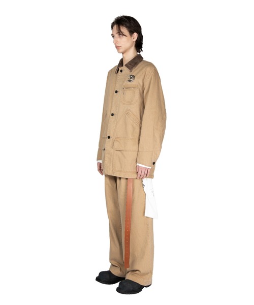 DAIRIKU（ダイリク）の「"Cooper" Vintage Washed Hunting Jacket（その他アウター・メンズ・ベージュ/ブラック・L/M）」の6枚目の写真