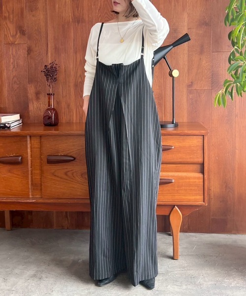 セール】ヘリンボーンストライプサス付きパンツ（その他パンツ