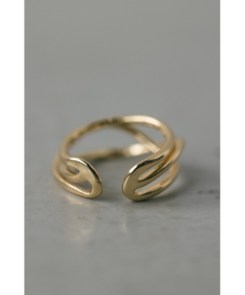 STYLEMIXER（スタイルミキサー）の「ラインアートリング（リング・レディース・シルバー/ゴールド・FREE）」の4枚目の写真