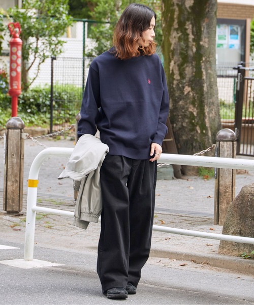 U.S. POLO ASSN.(ユーエスポロアッスン)の「U.S. POLO ASSN./ユーエスポロアッスン クルーニット ワンポイント(ニット/セーター・メンズ・ネイビー/オートミール/ブラック/グレー・L/M/S)」の16枚目の写真