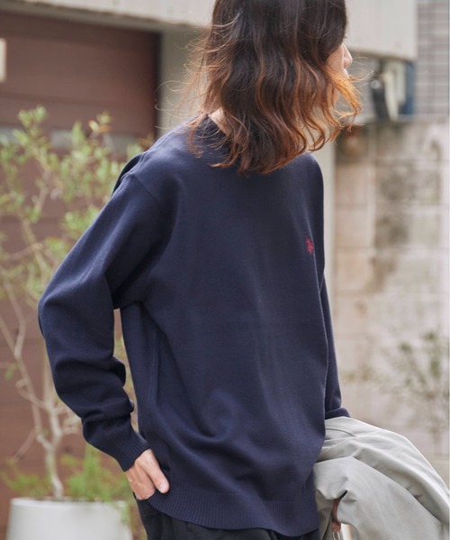 U.S. POLO ASSN.(ユーエスポロアッスン)の「U.S. POLO ASSN./ユーエスポロアッスン クルーニット ワンポイント(ニット/セーター・メンズ・ネイビー/オートミール/ブラック/グレー・L/M/S)」の13枚目の写真