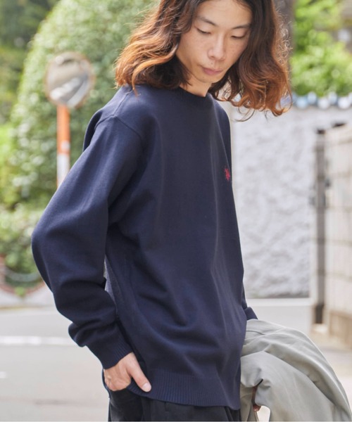 U.S. POLO ASSN.(ユーエスポロアッスン)の「U.S. POLO ASSN./ユーエスポロアッスン クルーニット ワンポイント(ニット/セーター・メンズ・ネイビー/オートミール/ブラック/グレー・L/M/S)」の14枚目の写真