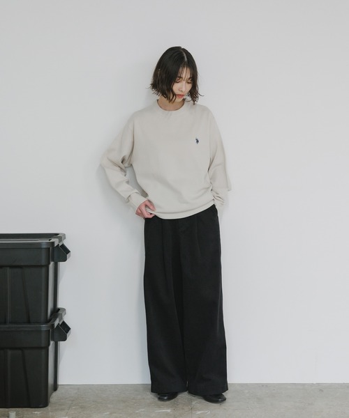 U.S. POLO ASSN.(ユーエスポロアッスン)の「U.S. POLO ASSN./ユーエスポロアッスン クルーニット ワンポイント(ニット/セーター・メンズ・ネイビー/オートミール/ブラック/グレー・L/M/S)」の10枚目の写真