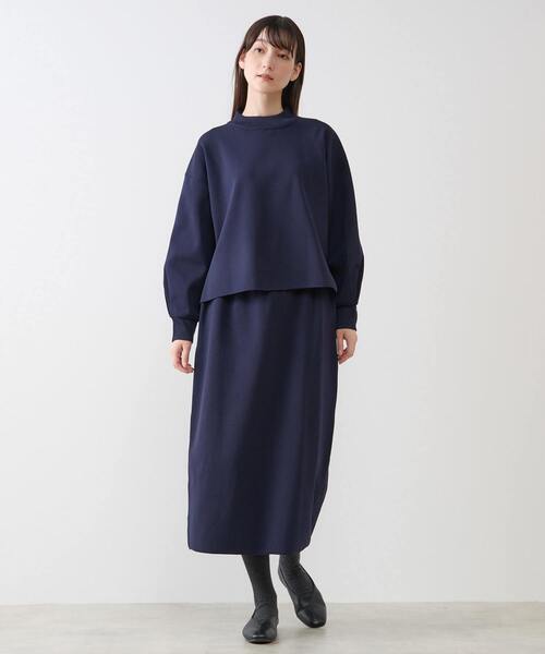 セール】モックネックプルオーバー＆ロングニットスカートSET