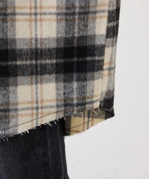 SOUNDSGOOOOD(サウンズグッド)の「【SOUNDS GOOOOD】ネルチェック刺繍フリンジフードウエスタンシャツ(シャツ/ブラウス・レディース・オフホワイト・ONE SIZE)」の20枚目の写真