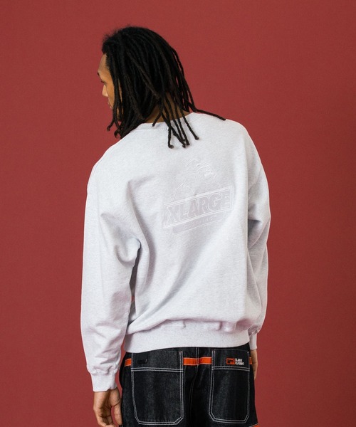 XLARGE（エクストララージ）の「SLANTED OG CREWNECK SWEATSHIRT（スウェット・メンズ・ブラック/ネイビー/アッシュ・S/M/L/XL/XXL）」の5枚目の写真