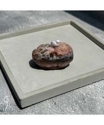 tone（トーン）の「【musk】オレンジブラウンカラーのストーンキャンドル(MA)（キャンドル）」