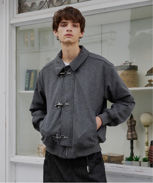 SUNSEA Cut Off Melton Blouson リバーシブルブルゾン fireman blouson/ファイヤーマンブルゾン（ブルゾン）｜Regen