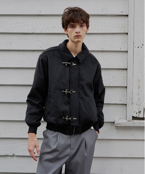 SUNSEA Cut Off Melton Blouson リバーシブルブルゾン fireman blouson/ファイヤーマンブルゾン（ブルゾン）｜Regen