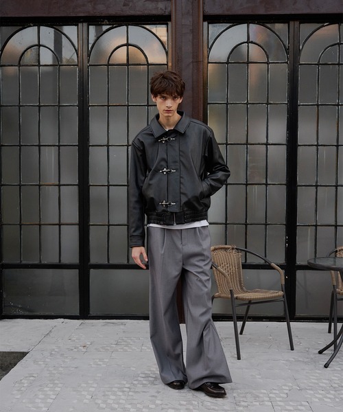 euro 古着 ファイヤーマンジャケット ワーク 中綿 グレー ショートブルゾン セール】fireman blouson/ファイヤーマンブルゾン（ブルゾン）｜Regen