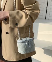 Feliz（フェリス）の「デニムキルティングミニバニティバッグ（ショルダーバッグ）」