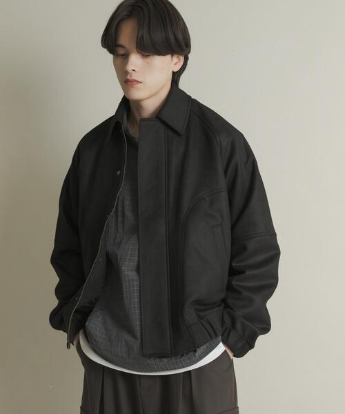 SENSE OF PLACE by URBAN RESEARCH（センスオブプレイスバイアーバンリサーチ）の「『ユニセックス』ツイルスエードタッチZIPブルゾン（ブルゾン・メンズ・ブラウン/グリーン/ブラック・LARGE/MEDIUM）」の9枚目の写真