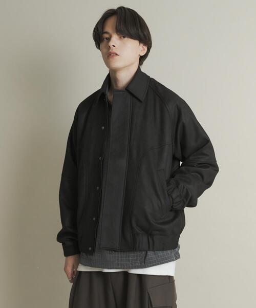 SENSE OF PLACE by URBAN RESEARCH（センスオブプレイスバイアーバンリサーチ）の「『ユニセックス』ツイルスエードタッチZIPブルゾン（ブルゾン・メンズ・ブラウン/グリーン/ブラック・LARGE/MEDIUM）」の10枚目の写真