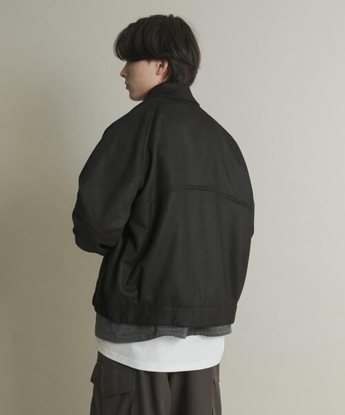 SENSE OF PLACE by URBAN RESEARCH（センスオブプレイスバイアーバンリサーチ）の「『ユニセックス』ツイルスエードタッチZIPブルゾン（ブルゾン・メンズ・ブラウン/グリーン/ブラック・LARGE/MEDIUM）」の11枚目の写真