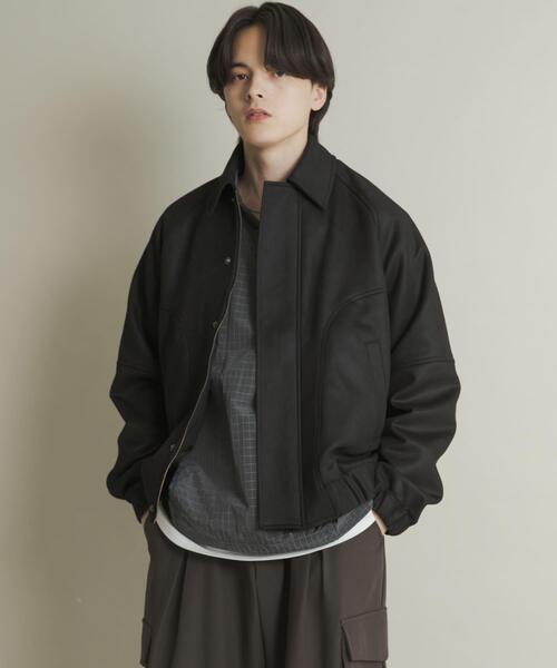 セール】『ユニセックス』ツイルスエードタッチZIPブルゾン（ブルゾン