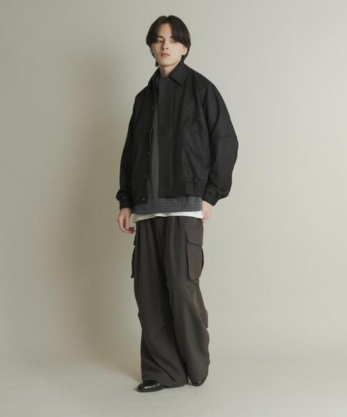 SENSE OF PLACE by URBAN RESEARCH（センスオブプレイスバイアーバンリサーチ）の「『ユニセックス』ツイルスエードタッチZIPブルゾン（ブルゾン・メンズ・ブラウン/グリーン/ブラック・LARGE/MEDIUM）」の14枚目の写真