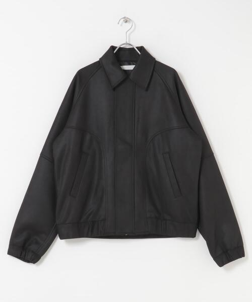 セール】『ユニセックス』ツイルスエードタッチZIPブルゾン（ブルゾン