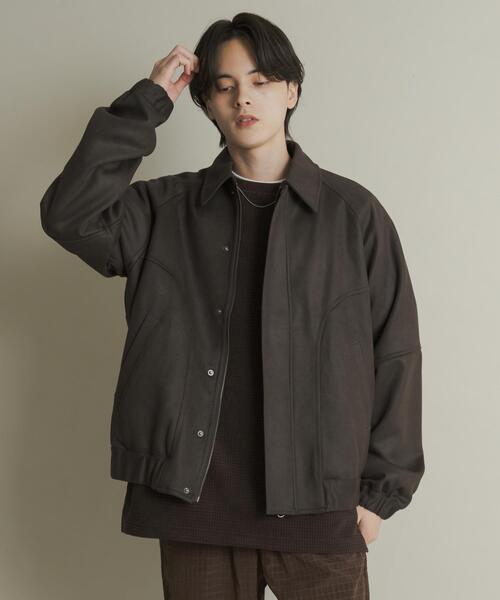 SENSE OF PLACE by URBAN RESEARCH（センスオブプレイスバイアーバンリサーチ）の「『ユニセックス』ツイルスエードタッチZIPブルゾン（ブルゾン・メンズ・ブラウン/グリーン/ブラック・LARGE/MEDIUM）」の21枚目の写真