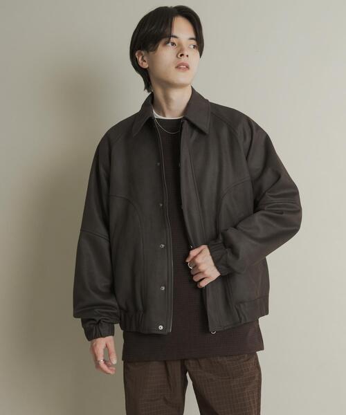 セール】ツイルスエードタッチZIPブルゾン（ブルゾン）｜SENSE OF