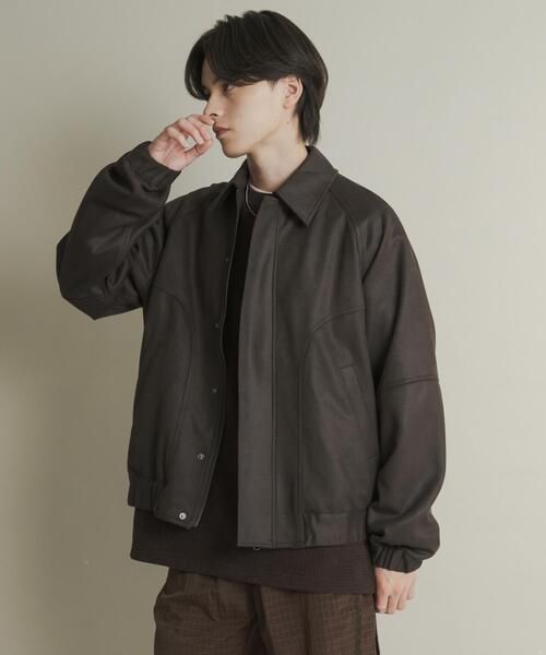 セール】ツイルスエードタッチZIPブルゾン（ブルゾン）｜SENSE OF