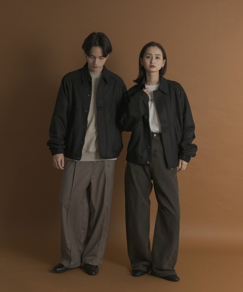 セール】ツイルスエードタッチZIPブルゾン（ブルゾン）｜SENSE OF