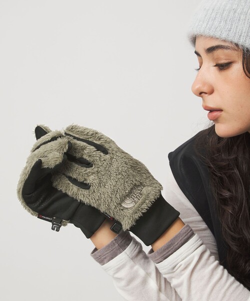THE NORTH FACE（ザノースフェイス）の「＜THE NORTH FACE＞バーサロフトイーチップグローブ / 手袋（手袋・レディース・ブラック/モカ・S）」の4枚目の写真
