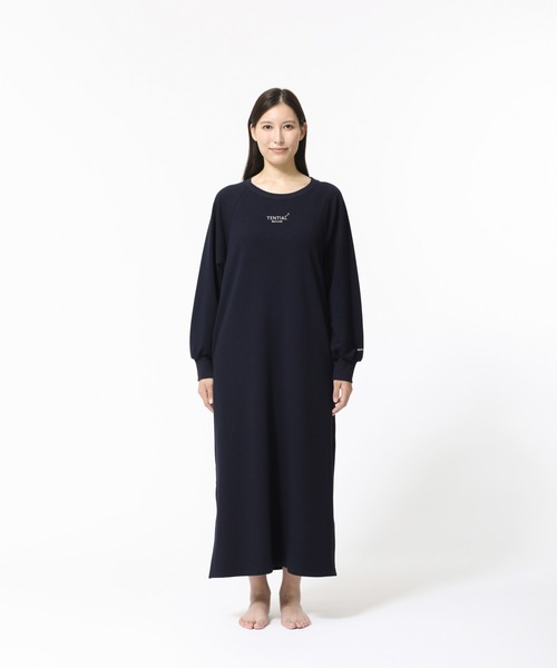 最終値下げ★美品★TENTIAL BAKUNEワンピースM セール】BAKUNE スウェット ウィメンズ ロングスリーブ ワンピース