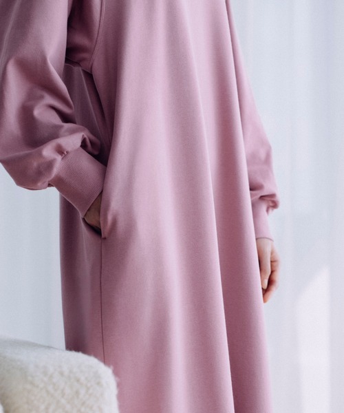 BAKUNE スウェット ウィメンズ ロングスリーブ ワンピース（ルーム