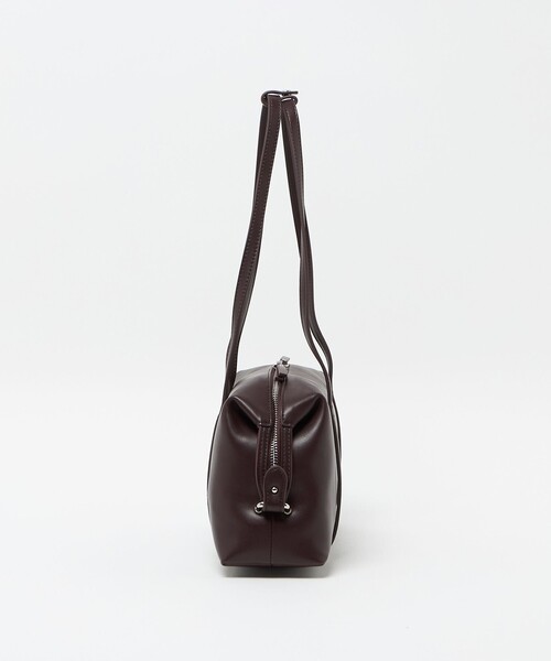 レザーライク ジップ スクエア ボストンバッグ（ボストンバッグ